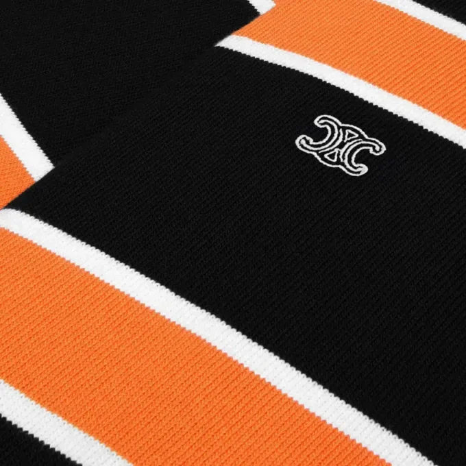 Polo Shirt in Striped Cotton Jersey Polo Shirt in Striped Cotton Jersey