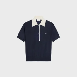Polo Sweater in Fine Cashmere Silk