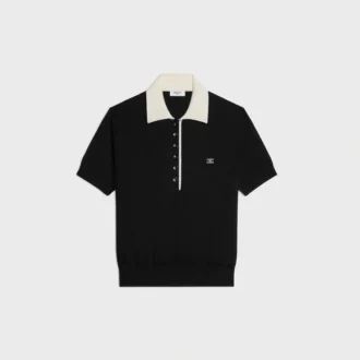 Polo Sweater in Fine Cashmere Silk