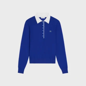 Polo Sweater in Fine Cashmere Silk