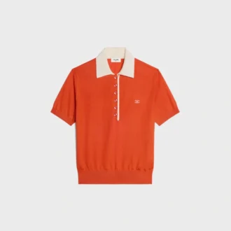 Polo Sweater in Fine Cashmere Silk