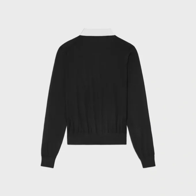 Polo Sweater in Fine Cashmere Silk Polo Sweater in Fine Cashmere Silk