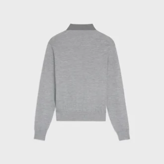 Polo Sweater in Fine Cashmere Silk