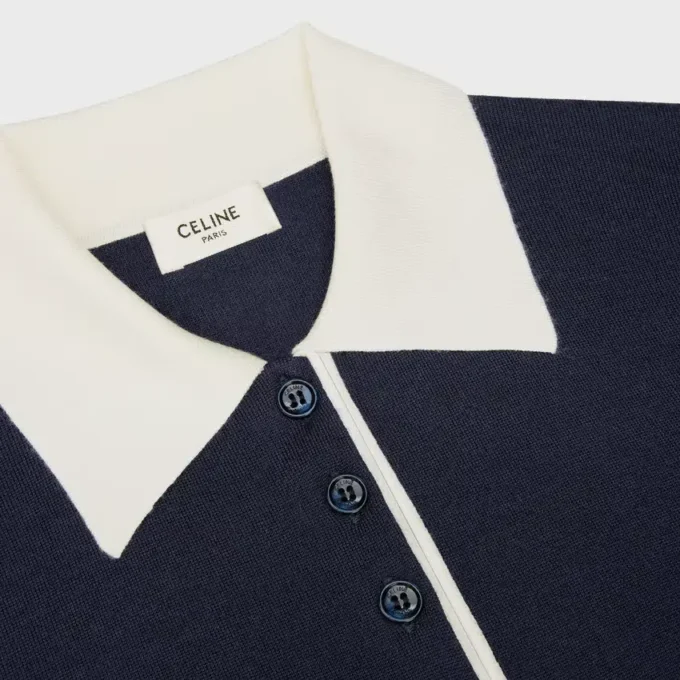 Polo Sweater in Fine Cashmere Silk Polo Sweater in Fine Cashmere Silk