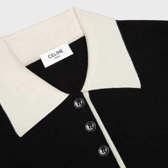 Polo Sweater in Fine Cashmere Silk Polo Sweater in Fine Cashmere Silk