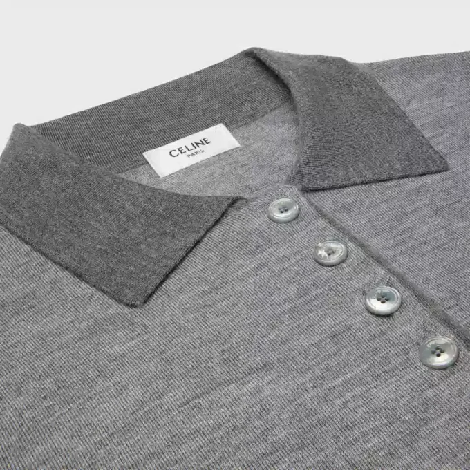 Polo Sweater in Fine Cashmere Silk Polo Sweater in Fine Cashmere Silk