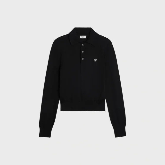 Polo Sweater in Fine Cotton Polo Sweater in Fine Cotton