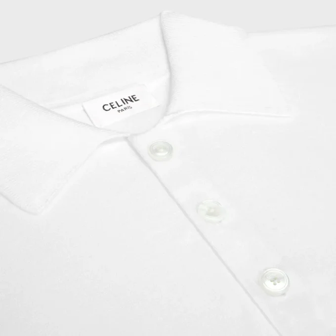 Polo Sweater in Fine Cotton Polo Sweater in Fine Cotton