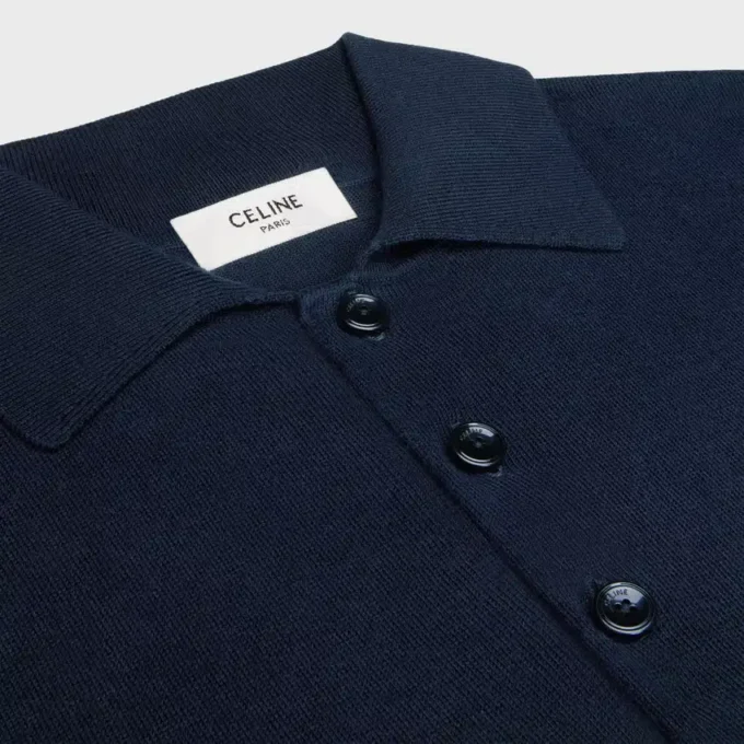 Polo Sweater in Fine Cotton Polo Sweater in Fine Cotton