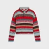 Polo Sweater in Mouline Alpaca and Wool Polo Sweater in Mouline Alpaca and Wool