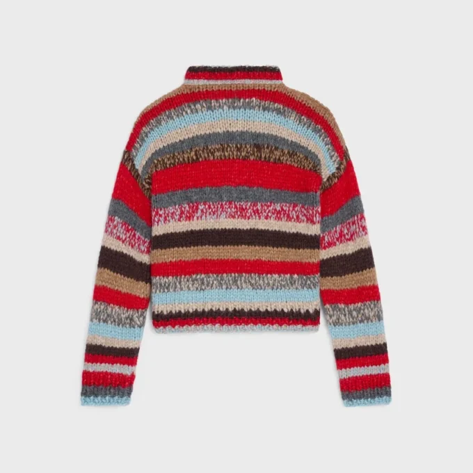 Polo Sweater in Mouline Alpaca and Wool Polo Sweater in Mouline Alpaca and Wool