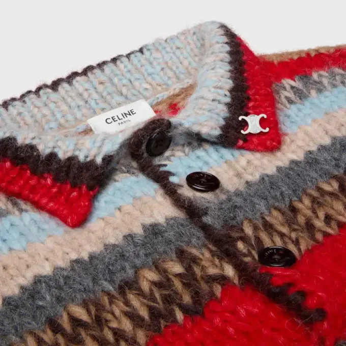 Polo Sweater in Mouline Alpaca and Wool Polo Sweater in Mouline Alpaca and Wool