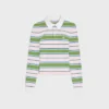 Polo Sweater in Striped Cotton Polo Sweater in Striped Cotton