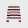 Polo Sweater in Striped Cotton Polo Sweater in Striped Cotton