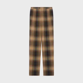 Pyjama Trousers  in Checked Wool