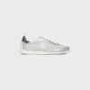 Racer Sneaker in Nylon, Laminated Calfskin and Calfskin Racer Sneaker in Nylon, Laminated Calfskin and Calfskin
