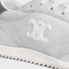 Racer Sneaker in Nylon, Laminated Calfskin and Calfskin Racer Sneaker in Nylon, Laminated Calfskin and Calfskin