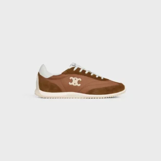 Racer Sneaker in Nylon, Suede Calfskin and Calfskin