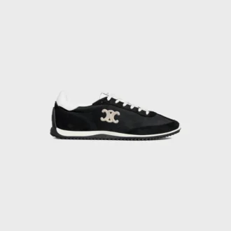 Racer Sneaker in Nylon, Suede Calfskin and Calfskin