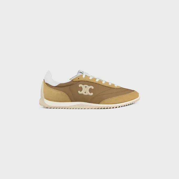 Racer Sneaker in Nylon, Suede Calfskin and Calfskin Racer Sneaker in Nylon, Suede Calfskin and Calfskin