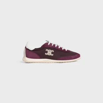 Racer Sneaker in Nylon, Suede Calfskin and Calfskin