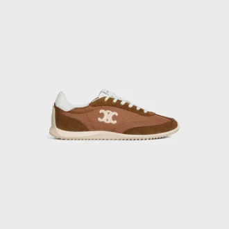 Racer Sneaker in Nylon, Suede Calfskin and Calfskin