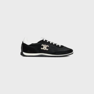 Racer Sneaker in Nylon, Suede Calfskin and Calfskin Racer Sneaker in Nylon, Suede Calfskin and Calfskin