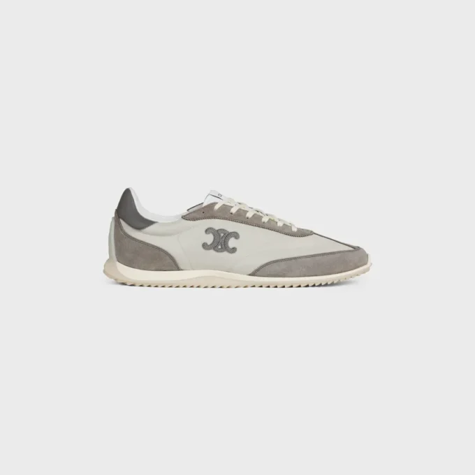 Racer Sneaker in Nylon, Suede Calfskin and Calfskin Racer Sneaker in Nylon, Suede Calfskin and Calfskin