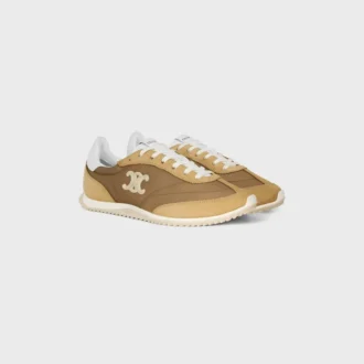 Racer Sneaker in Nylon, Suede Calfskin and Calfskin