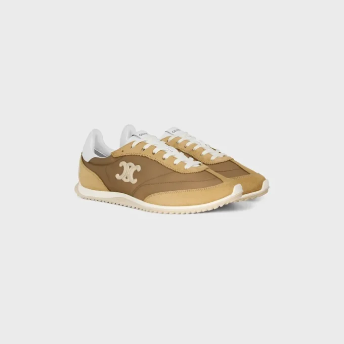 Racer Sneaker in Nylon, Suede Calfskin and Calfskin Racer Sneaker in Nylon, Suede Calfskin and Calfskin