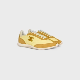 Racer Sneaker in Nylon, Suede Calfskin and Calfskin