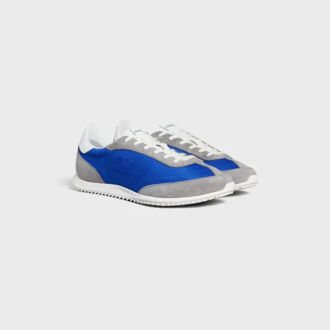Racer Sneaker in Nylon, Suede Calfskin and Calfskin Racer Sneaker in Nylon, Suede Calfskin and Calfskin