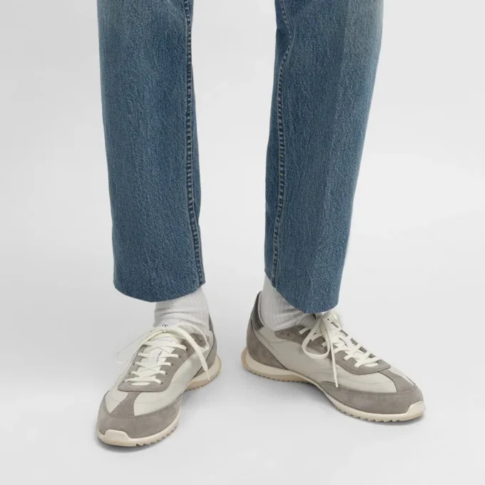 Racer Sneaker in Nylon, Suede Calfskin and Calfskin Racer Sneaker in Nylon, Suede Calfskin and Calfskin