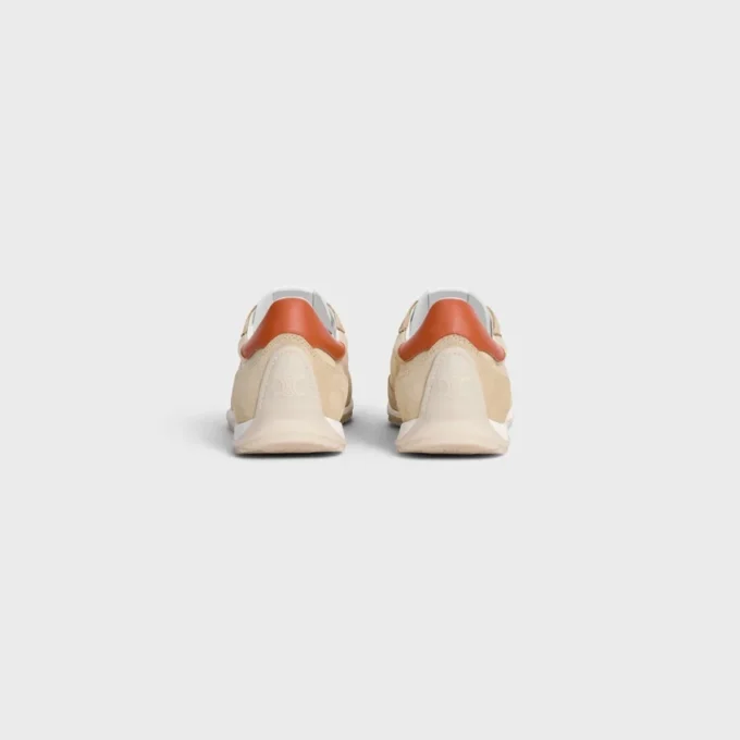 Racer Sneaker in Nylon, Suede Calfskin and Calfskin Racer Sneaker in Nylon, Suede Calfskin and Calfskin