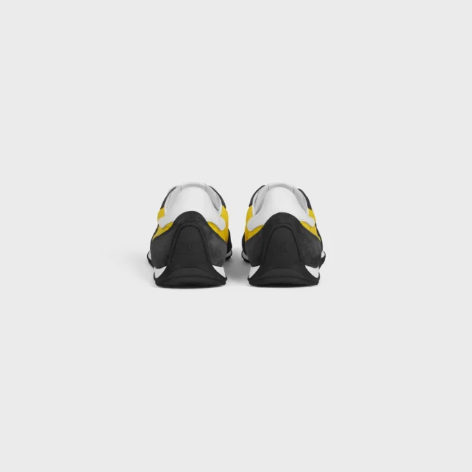 Racer Sneaker in Nylon, Suede Calfskin and Calfskin Racer Sneaker in Nylon, Suede Calfskin and Calfskin