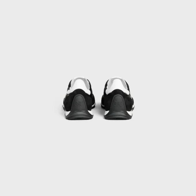 Racer Sneaker in Nylon, Suede Calfskin and Calfskin Racer Sneaker in Nylon, Suede Calfskin and Calfskin