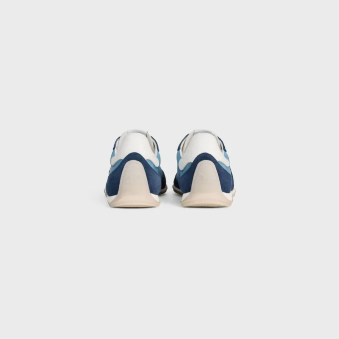 Racer Sneaker in Nylon, Suede Calfskin and Calfskin Racer Sneaker in Nylon, Suede Calfskin and Calfskin