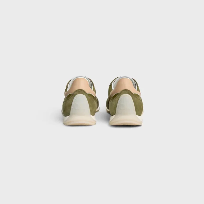 Racer Sneaker in Nylon, Suede Calfskin and Calfskin Racer Sneaker in Nylon, Suede Calfskin and Calfskin