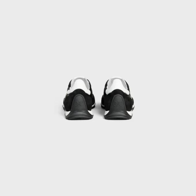 Racer Sneaker in Nylon, Suede Calfskin and Calfskin Racer Sneaker in Nylon, Suede Calfskin and Calfskin