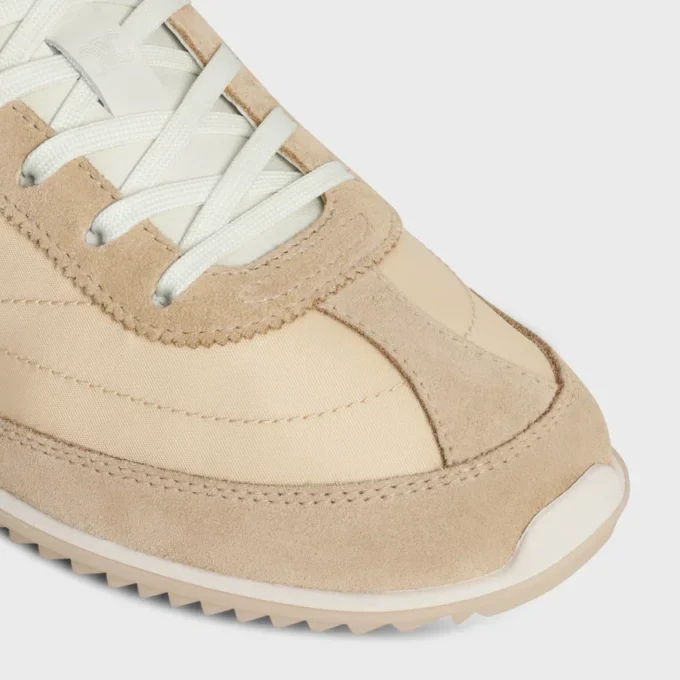 Racer Sneaker in Nylon, Suede Calfskin and Calfskin Racer Sneaker in Nylon, Suede Calfskin and Calfskin