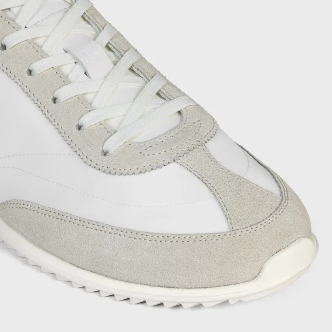 Racer Sneaker in Nylon, Suede Calfskin and Calfskin Racer Sneaker in Nylon, Suede Calfskin and Calfskin