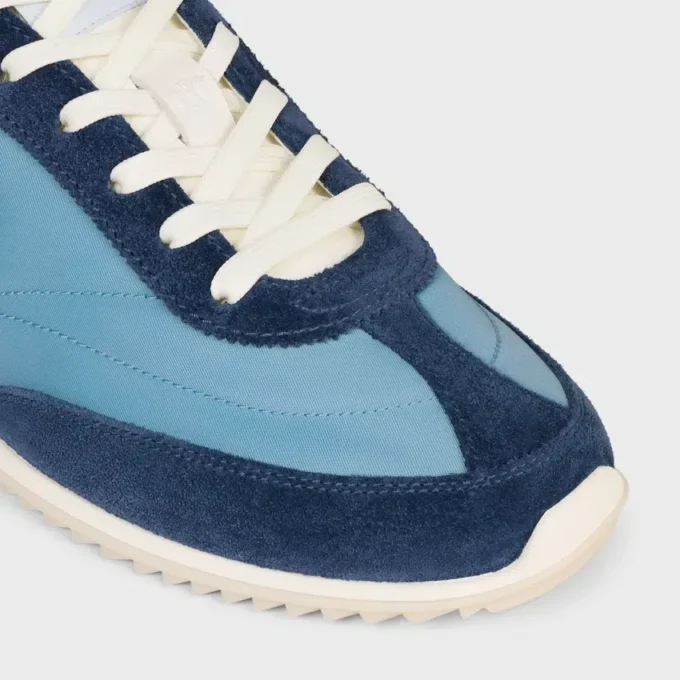 Racer Sneaker in Nylon, Suede Calfskin and Calfskin Racer Sneaker in Nylon, Suede Calfskin and Calfskin