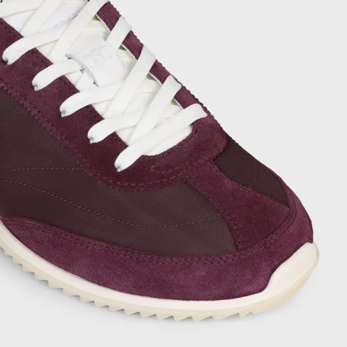 Racer Sneaker in Nylon, Suede Calfskin and Calfskin Racer Sneaker in Nylon, Suede Calfskin and Calfskin