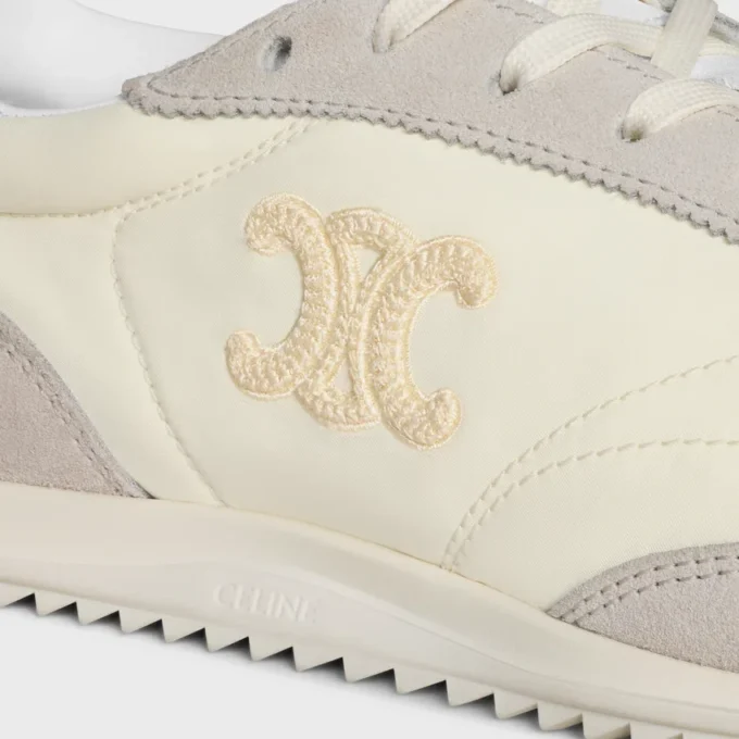 Racer Sneaker in Nylon, Suede Calfskin and Calfskin Racer Sneaker in Nylon, Suede Calfskin and Calfskin