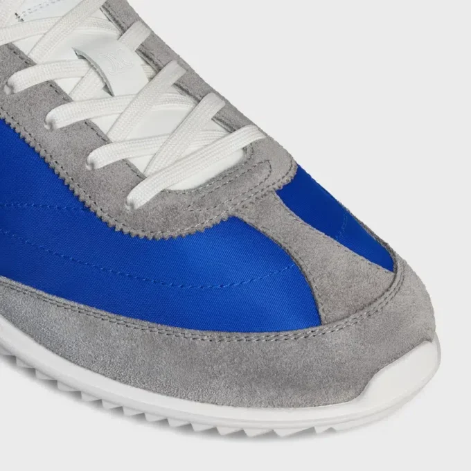 Racer Sneaker in Nylon, Suede Calfskin and Calfskin Racer Sneaker in Nylon, Suede Calfskin and Calfskin