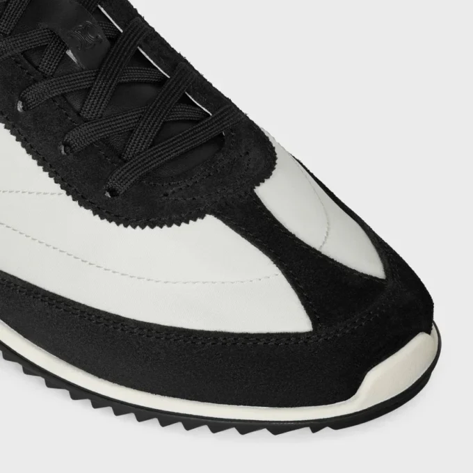 Racer Sneaker in Nylon, Suede Calfskin and Calfskin Racer Sneaker in Nylon, Suede Calfskin and Calfskin