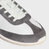 Racer Sneaker in Nylon, Suede Calfskin and Calfskin Racer Sneaker in Nylon, Suede Calfskin and Calfskin