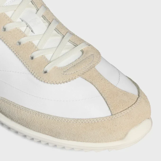 Racer Sneaker in Nylon, Suede Calfskin and Calfskin Racer Sneaker in Nylon, Suede Calfskin and Calfskin