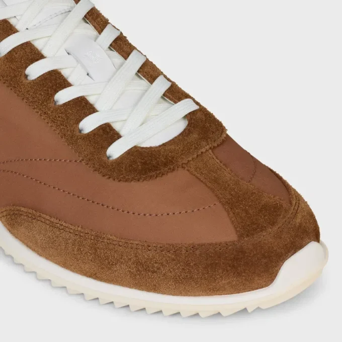 Racer Sneaker in Nylon, Suede Calfskin and Calfskin Racer Sneaker in Nylon, Suede Calfskin and Calfskin