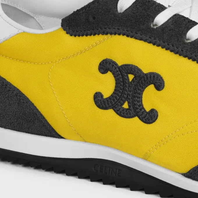 Racer Sneaker in Nylon, Suede Calfskin and Calfskin Racer Sneaker in Nylon, Suede Calfskin and Calfskin
